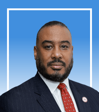 Dennis G. Serrette (Blue)