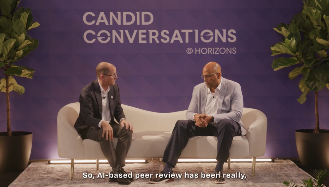 Jim Shelton and Jeff Maggioncalda on the Candid Conversations Stage