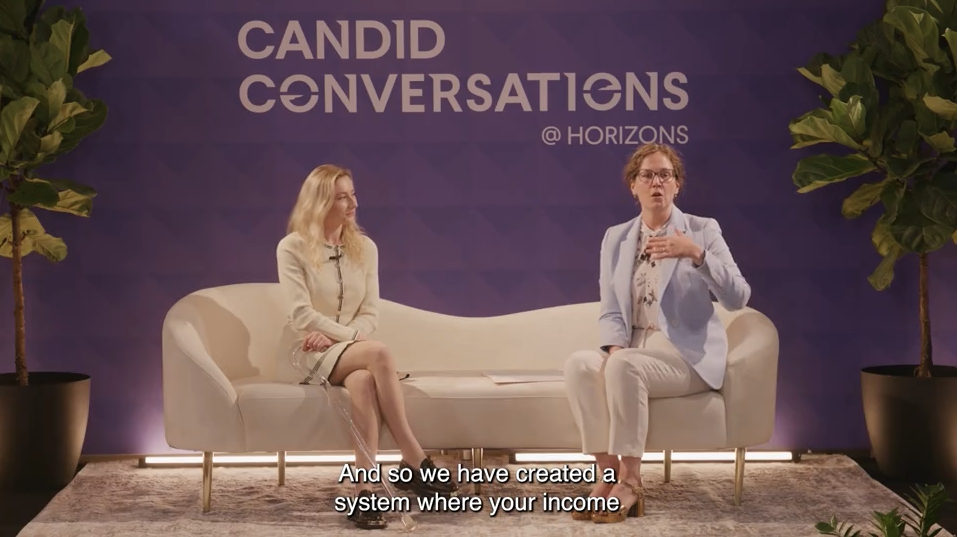 Keely Cat-Wells and Rylin Rodgers on the Candid Conversations stage