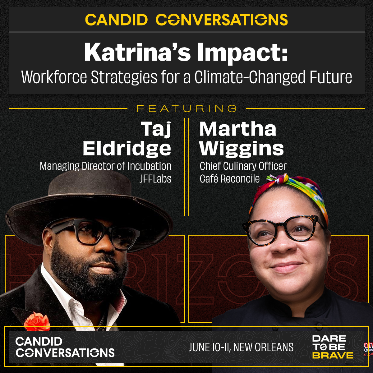 HorizonsLinkedIn_CandidConvo-Square-TajEldridge-MarthaWiggins