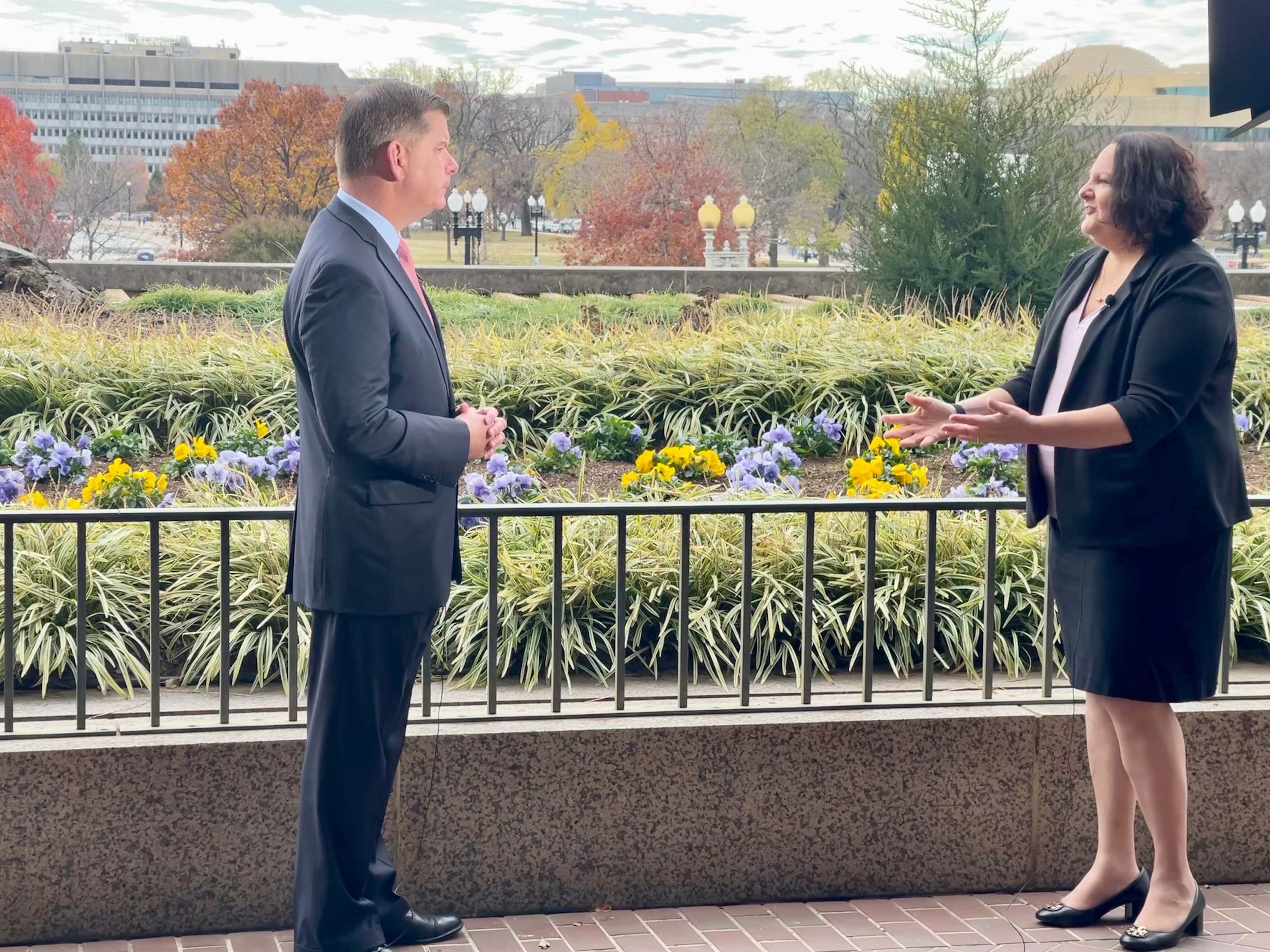 Secretary of Labor Marty Walsh and Maria Flynn, President and CEO of JFF