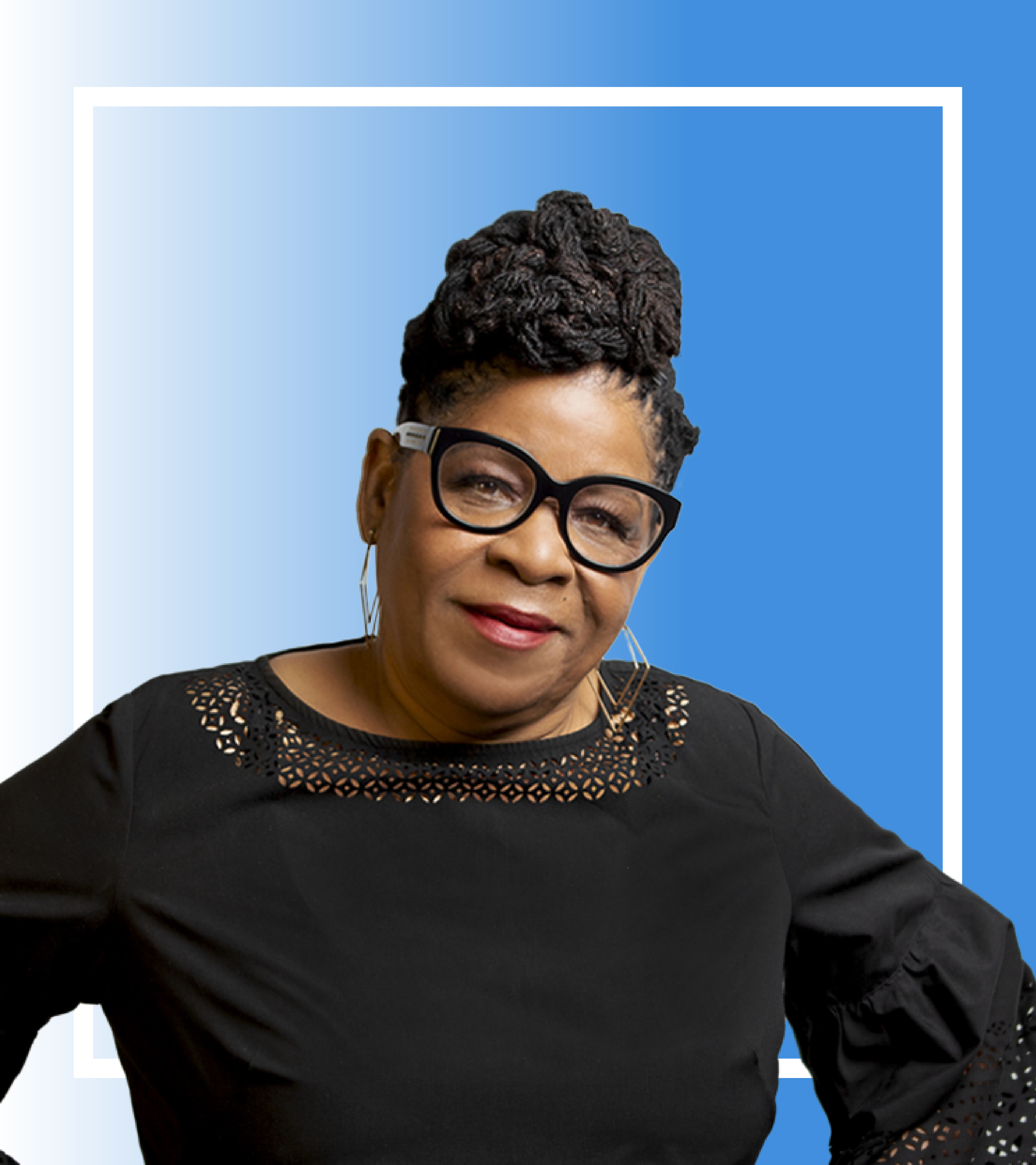 Susan Burton (blue)
